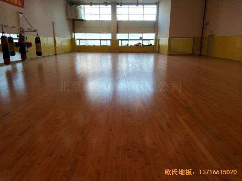 遼寧體育局女子散打館體育木地板鋪裝案例4